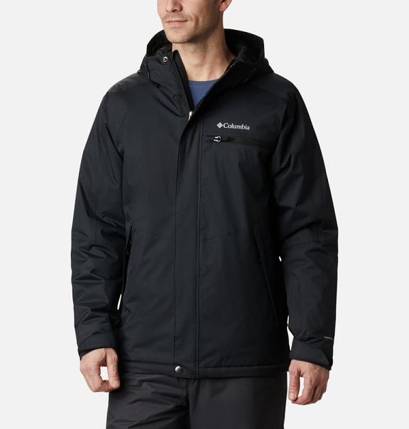 Columbia Valley Point Ski Jacket Black For Men's NZ36507 New Zealand